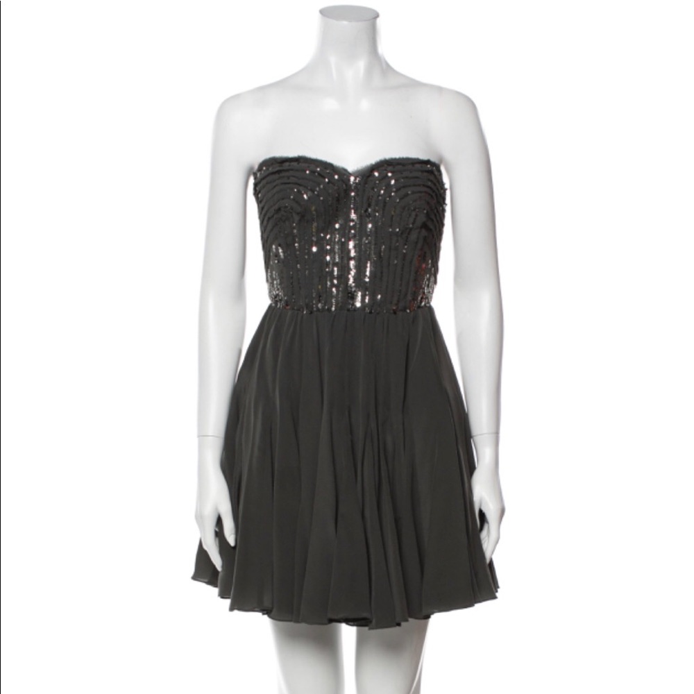 Stunning Rebecca Taylor Strapless Silk Dress, 4!